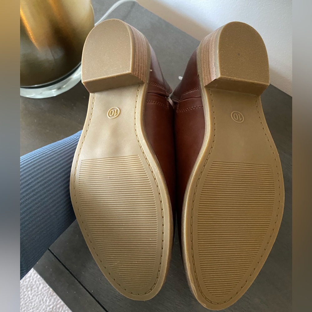 Universal Thread Women’s Brown Slip-on Ankle Booties - Sz 10 NEW - Picture 7 of 7